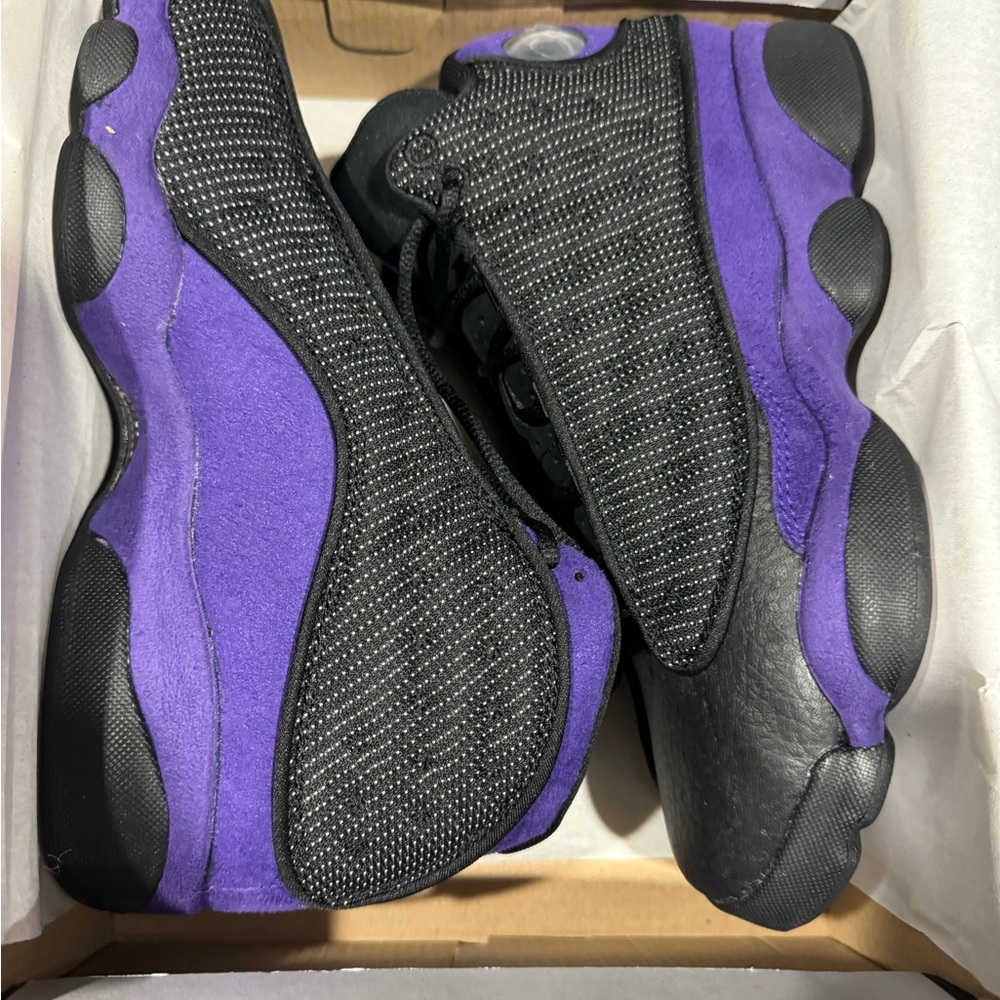 Jordan 13 Retro GS Black w purple new